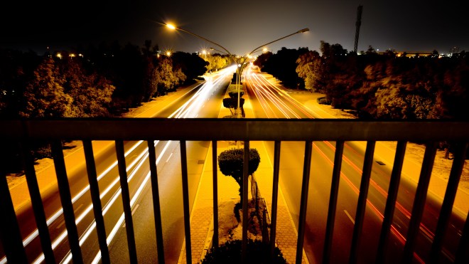 night-photography-Kuwait-Mishrif-Bridge-2013